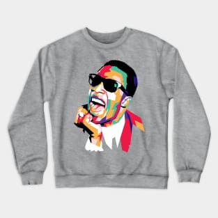 stevie wonder abstract Crewneck Sweatshirt